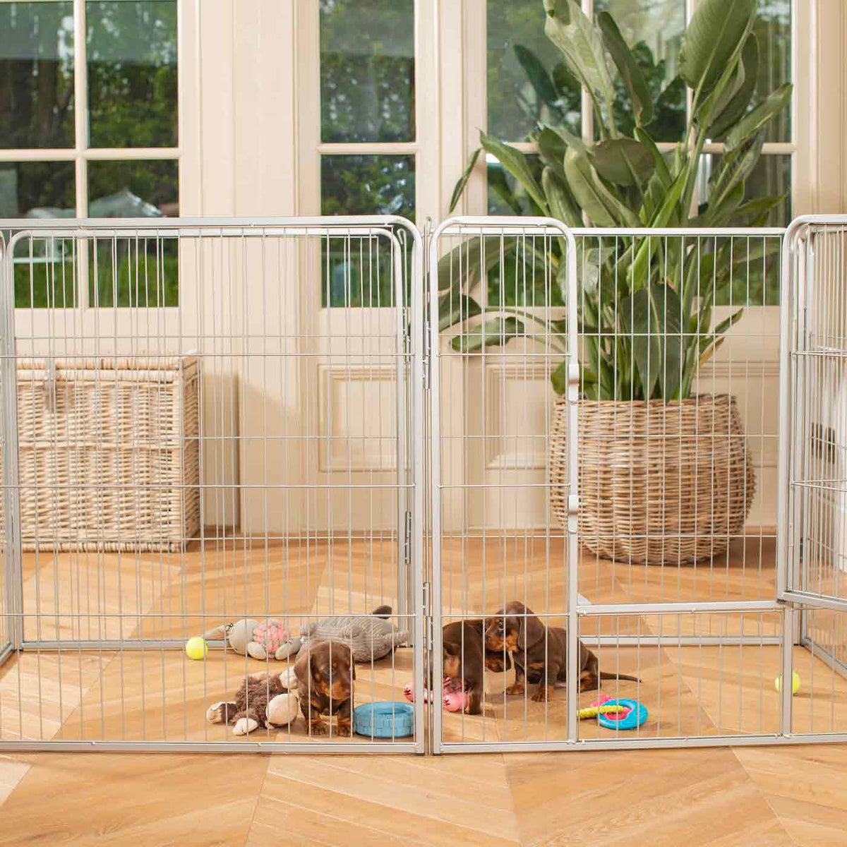 Puppy Play Pen & Crate Extension in Grey, view 2