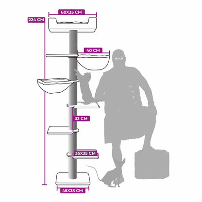 Kings & Queens Alexis 224cm Cat Tree, view 6