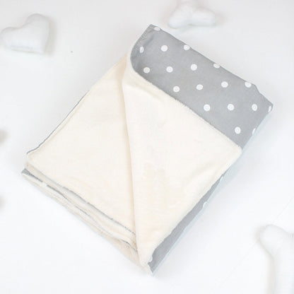 Cat & Kitten Blanket in Grey Spot