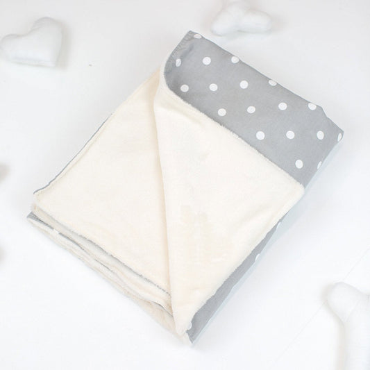 Cat & Kitten Blanket in Grey Spot