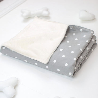 Cat & Kitten Blanket in Grey Spot, view 3
