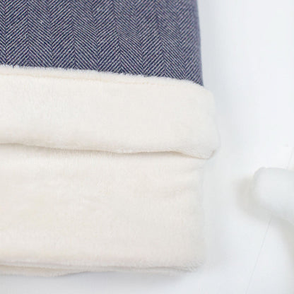Cat & Kitten Blanket in Herringbone Tweed, view 10