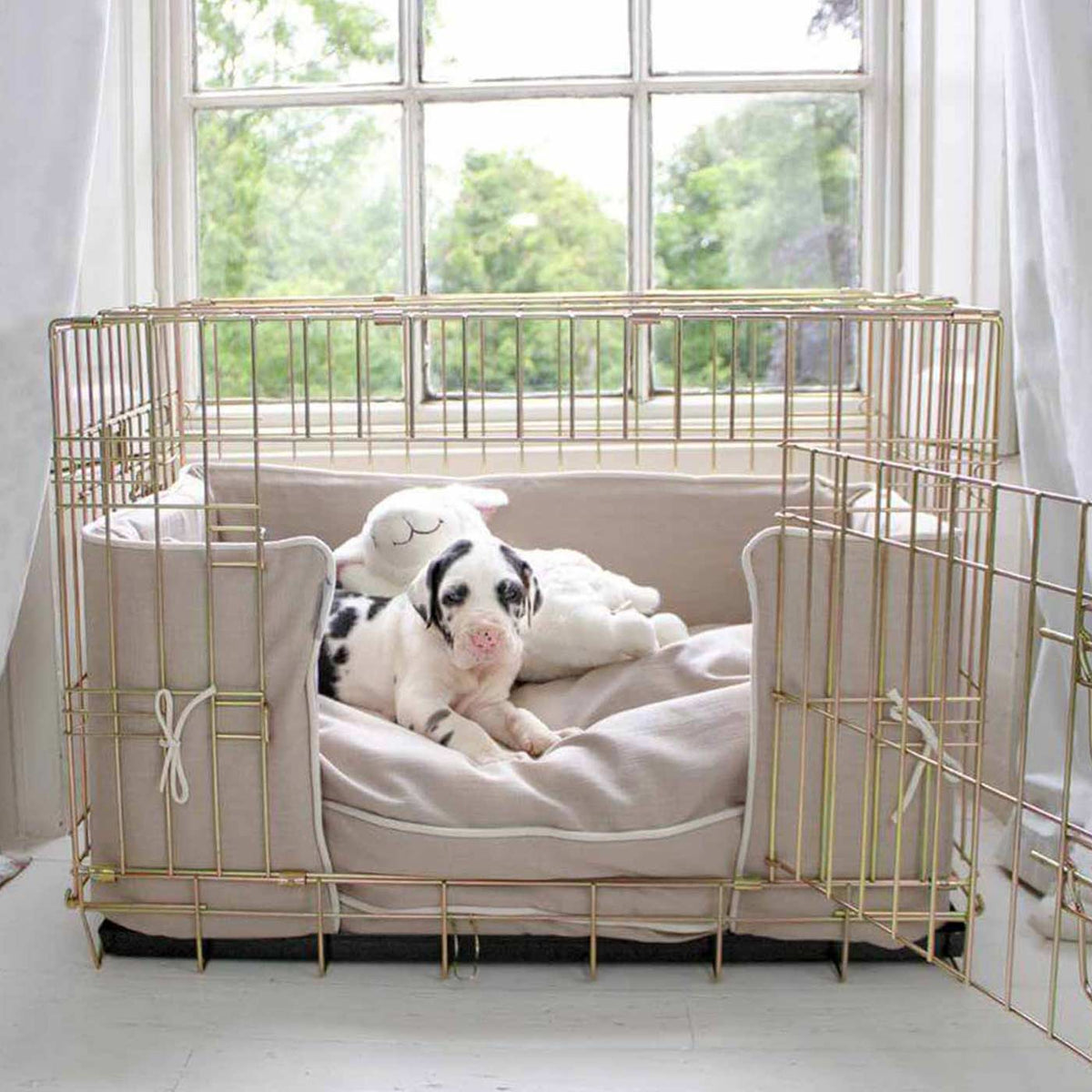 Dog Crate Bumper in Savanna Oatmeal, view 8