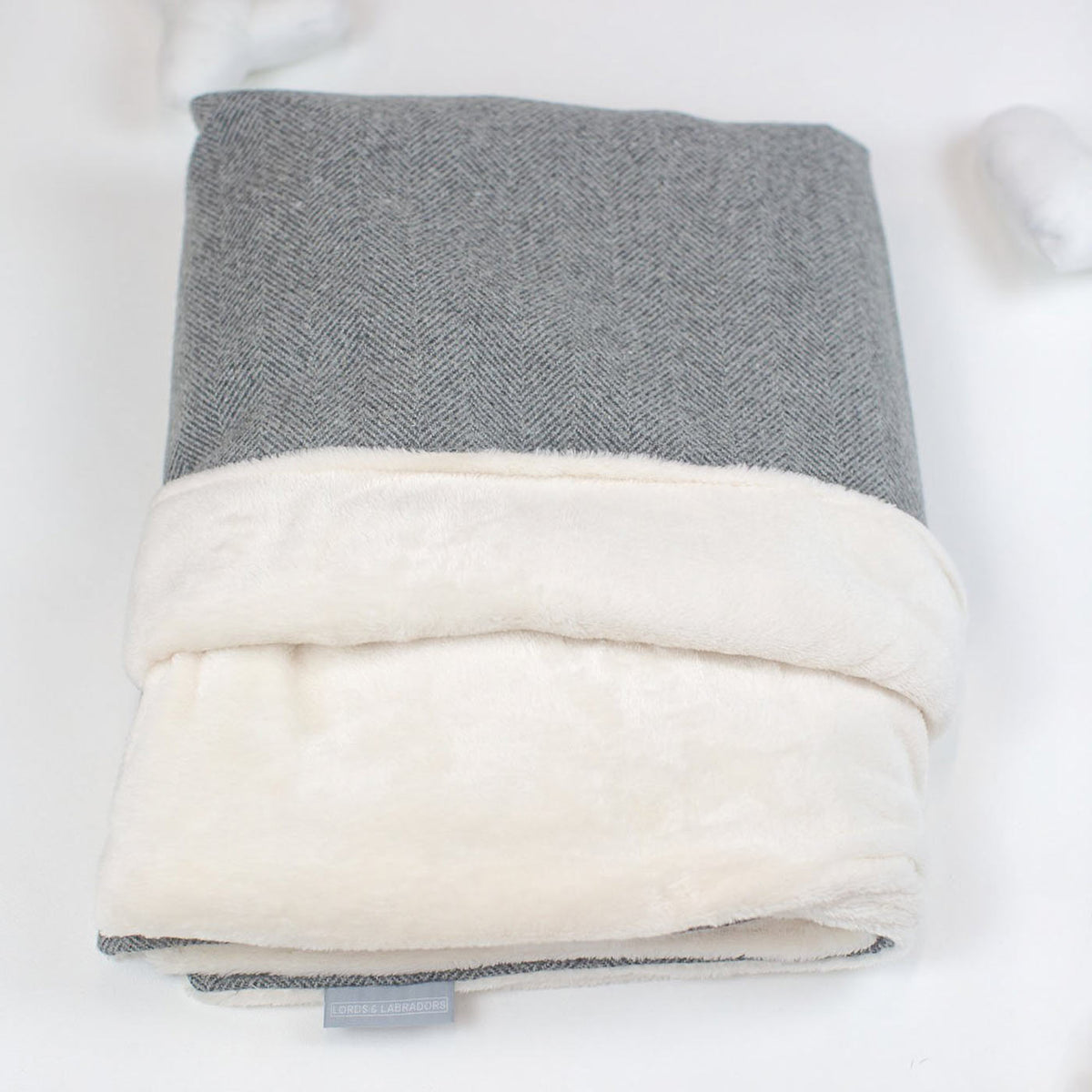 Cat & Kitten Blanket in Herringbone Tweed, view 14