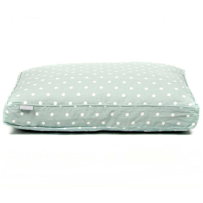 Dog Cushion in Duck Egg Spot, view 15