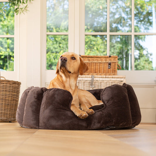 High Wall Bed With Removable Covers in Calming Anti-Anxiety Dusk Faux Fur