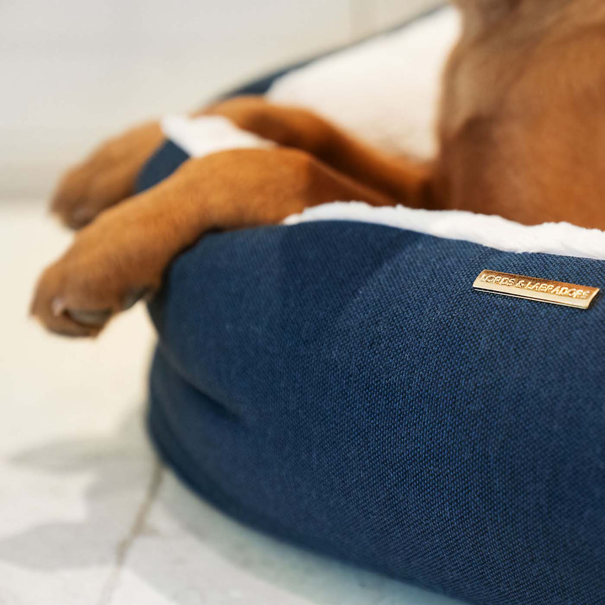 Essentials Twill Box Bed in Denim, view 2