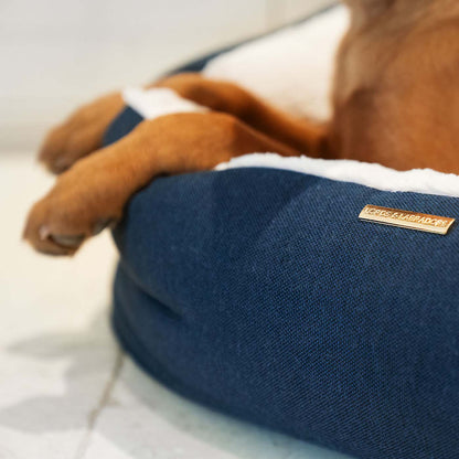 Essentials Twill Box Bed in Denim, view 2