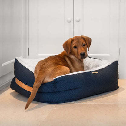 Essentials Twill Box Bed in Denim, view 3