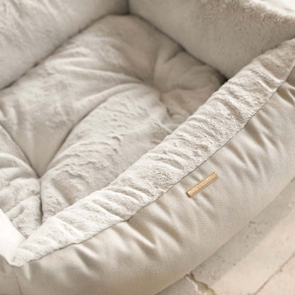 Essentials Twill Box Bed in Linen, view 5