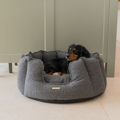 High Wall Bed With Removable Covers in Granite Bouclé, view 3
