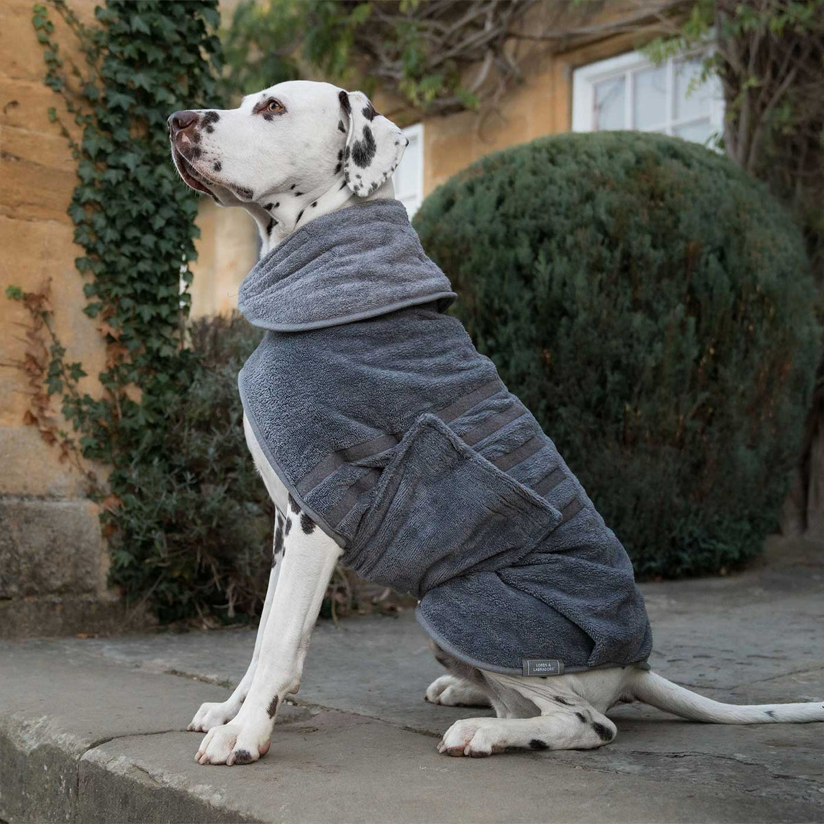 Bamboo Drying Coat in Gun Metal, view 16