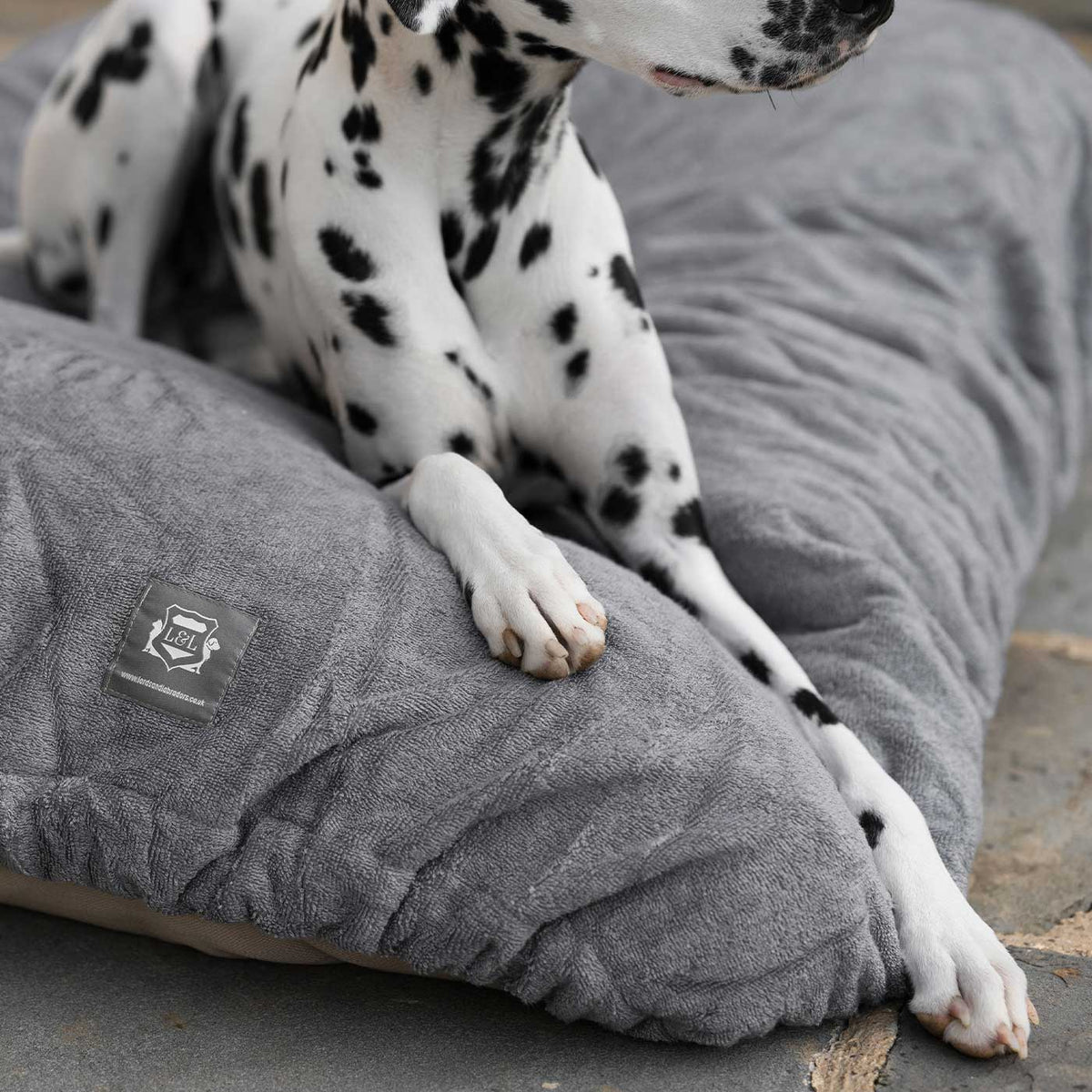 Bamboo Drying Cushion Cover in Gun Metal, view 3