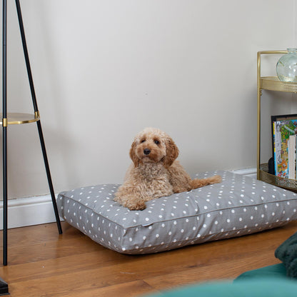 Dog Cushion in Grey Spot, view 12