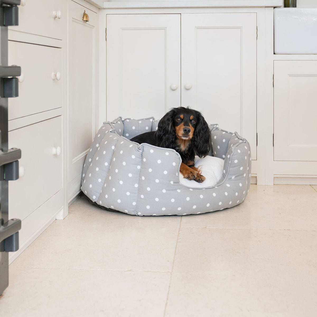 High Wall Bed With Removable Covers in Grey Spot, view 6