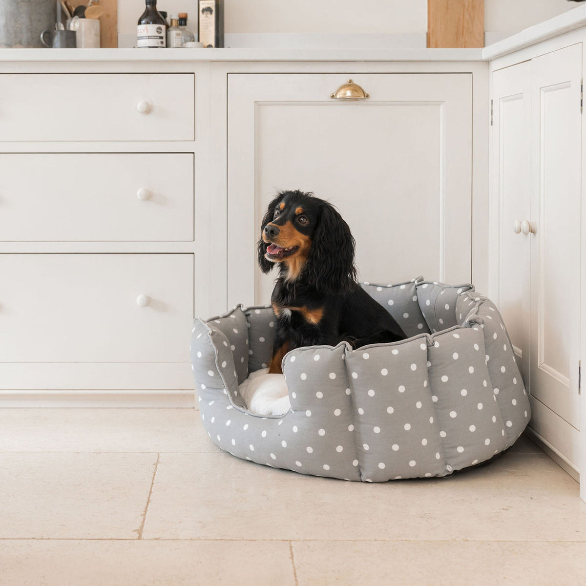 High Wall Bed With Removable Covers in Grey Spot, view 3