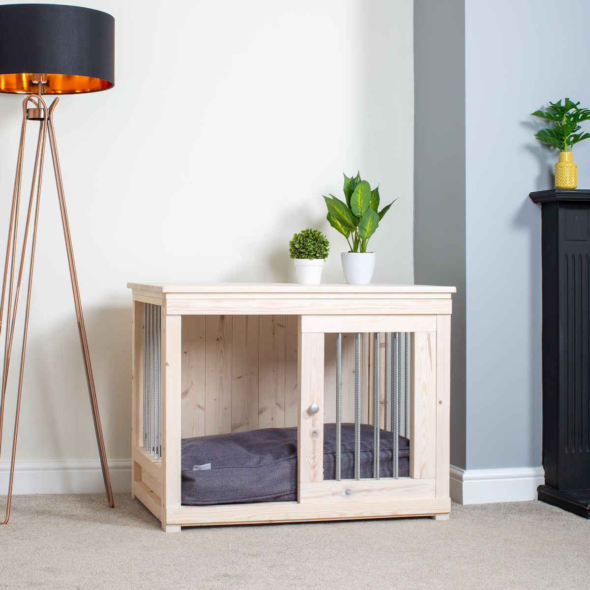 Wooden Sliding Door Salcombe Dog Crate, view 3