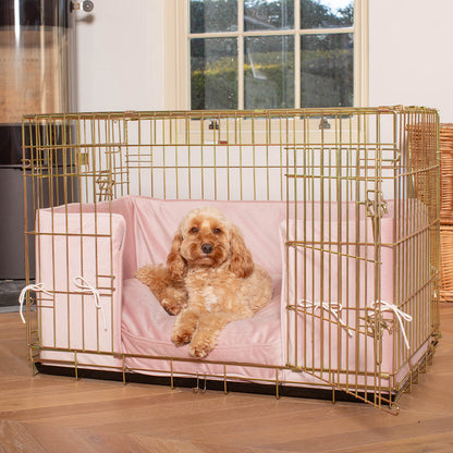 Dog Crate Bumper in Blossom Velvet
