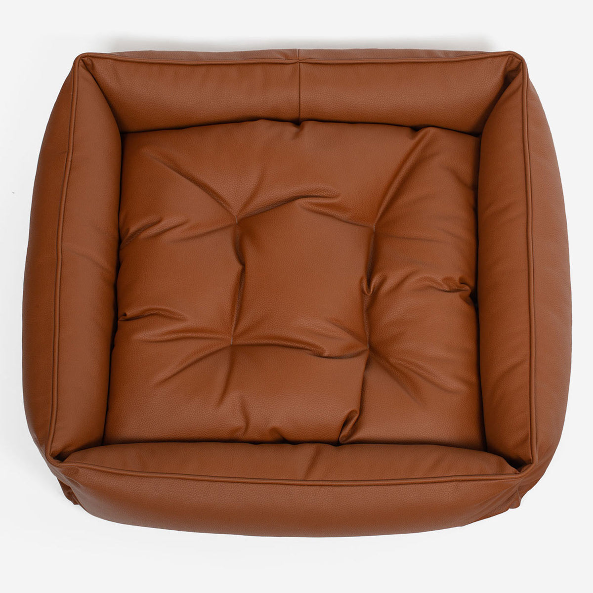 Box Bed With Removable Covers in Rhino Tough Ember Faux Leather, view 7