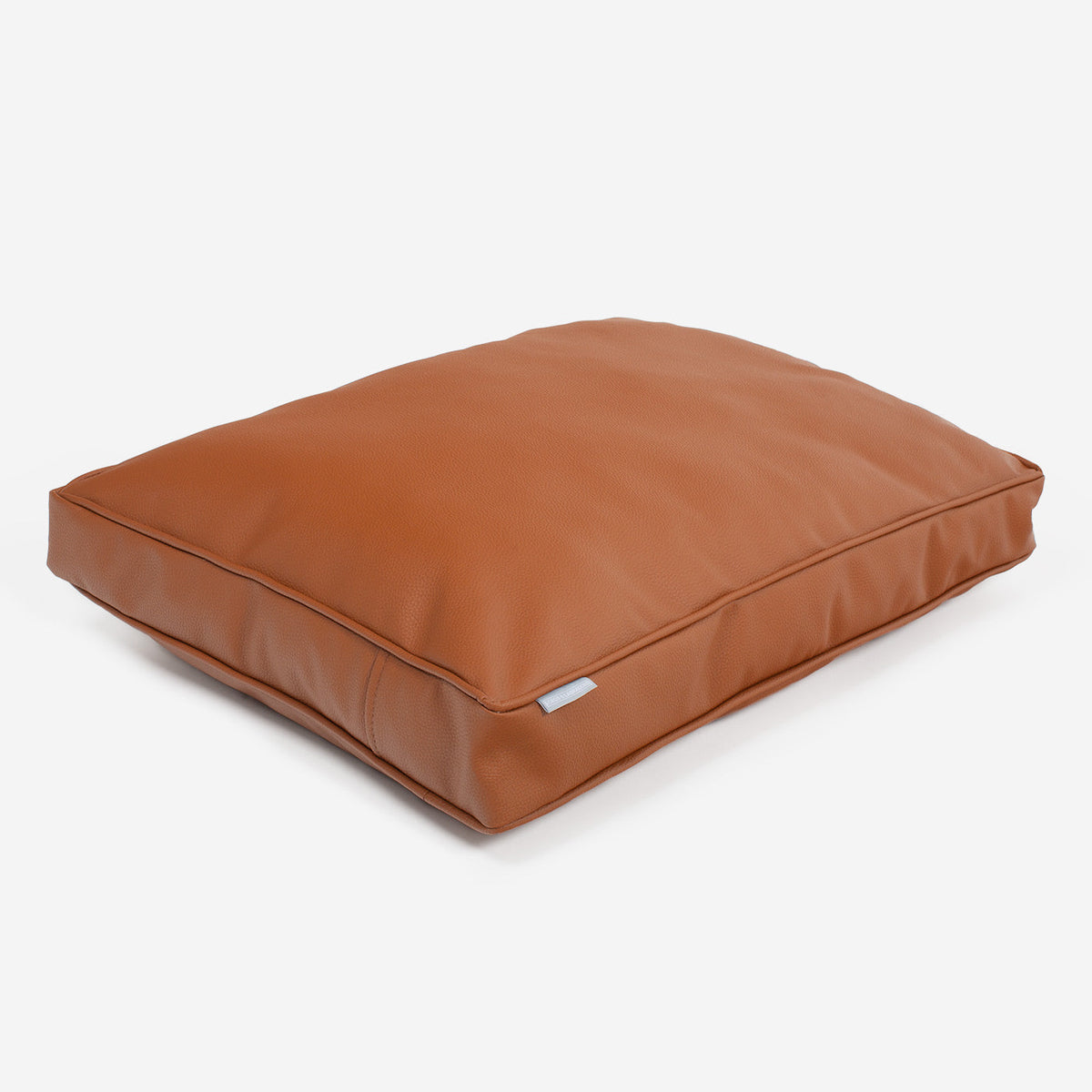 Dog Cushion With Removable Cover in Rhino Tough Ember Faux Leather, view 6