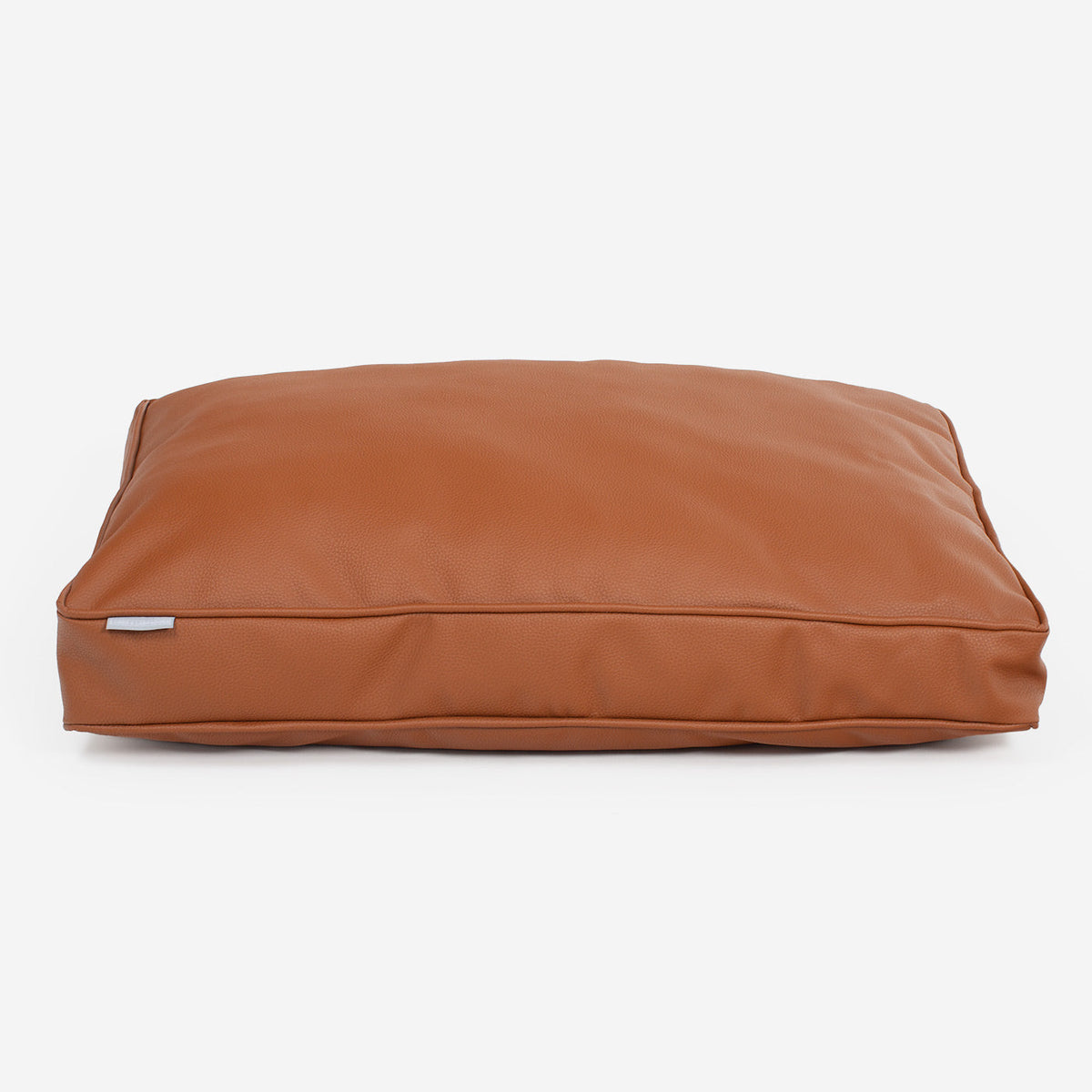 Dog Cushion With Removable Cover in Rhino Tough Ember Faux Leather, view 7