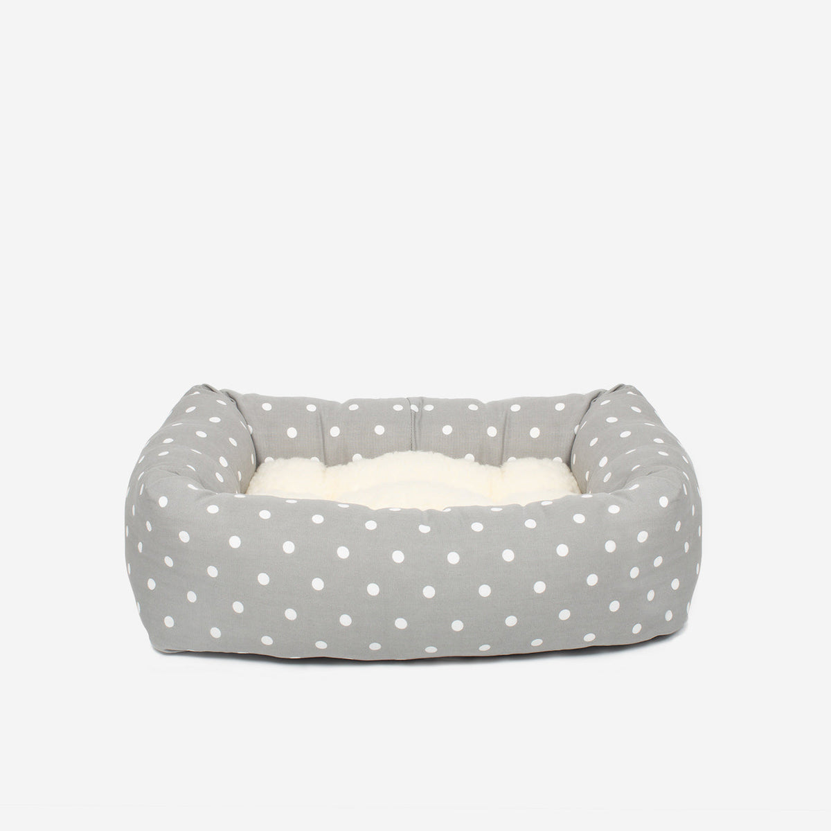 Dog Crate with Cosy & Calming Puppy Crate Bed in Grey Spot