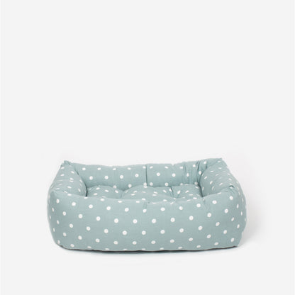 Dog Crate with Cosy & Calming Puppy Crate Bed in Duck Egg Spot, view 3