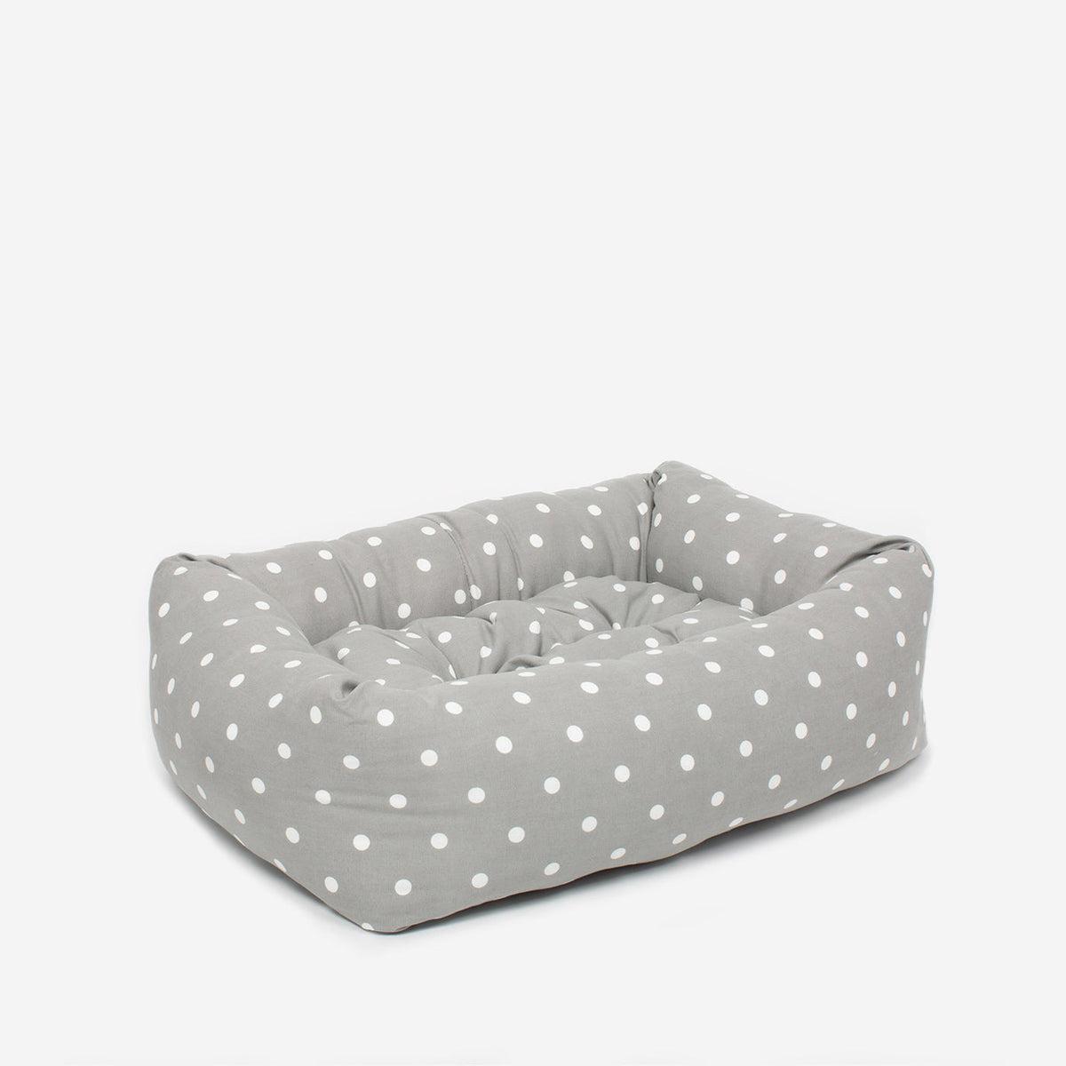 Cosy & Calming Puppy Crate Bed With Removable Covers in Grey Spot, view 7