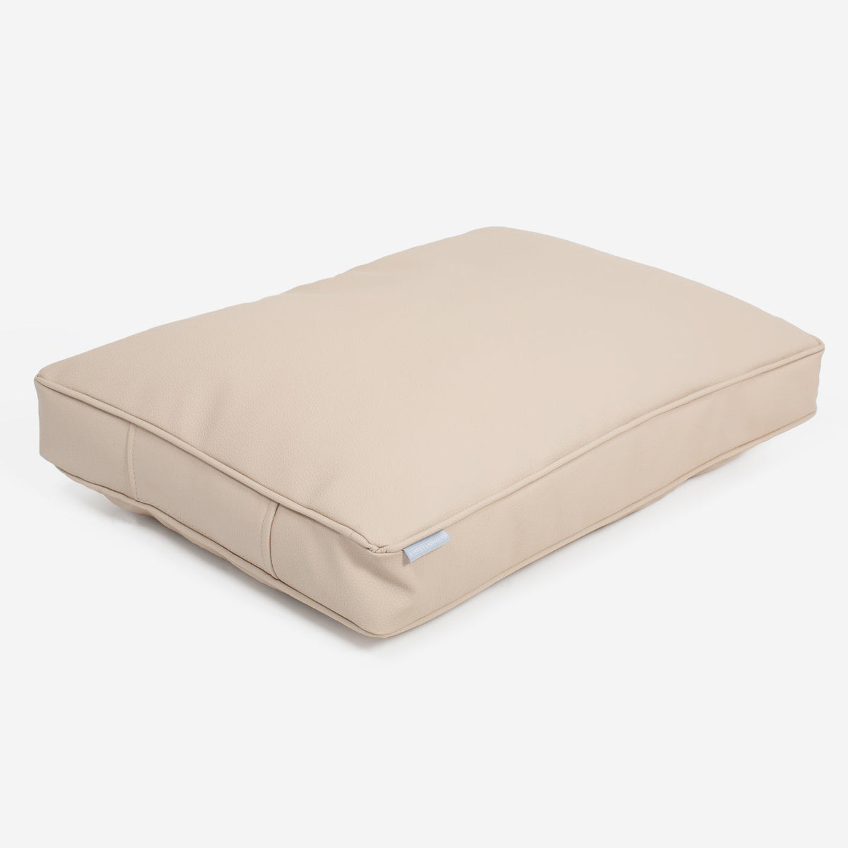 Dog Cushion With Removable Cover in Rhino Tough Sand Faux Leather, view 8