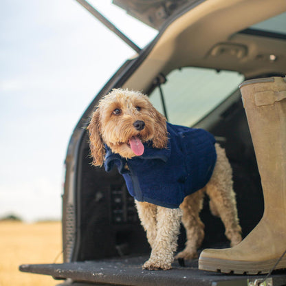 Bamboo Drying Coat in Navy, view 9