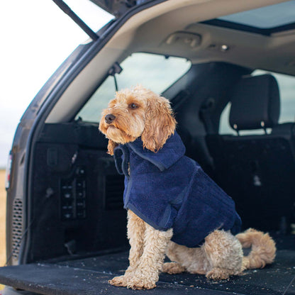 Bamboo Drying Coat in Navy, view 10