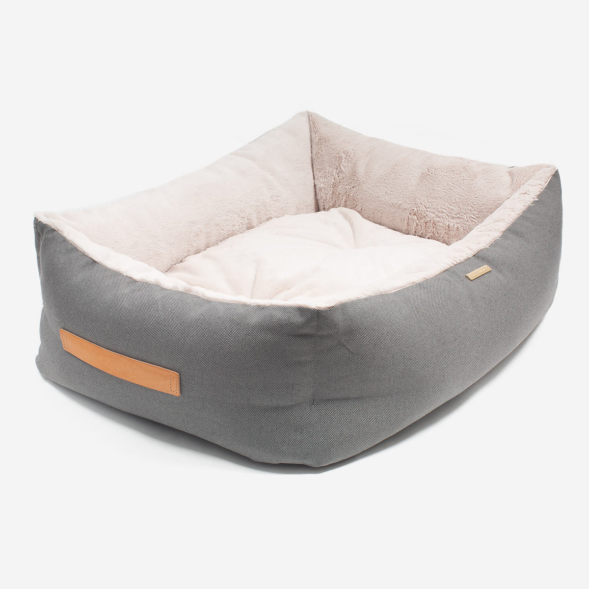 Essentials Twill Box Bed in Slate, view 6