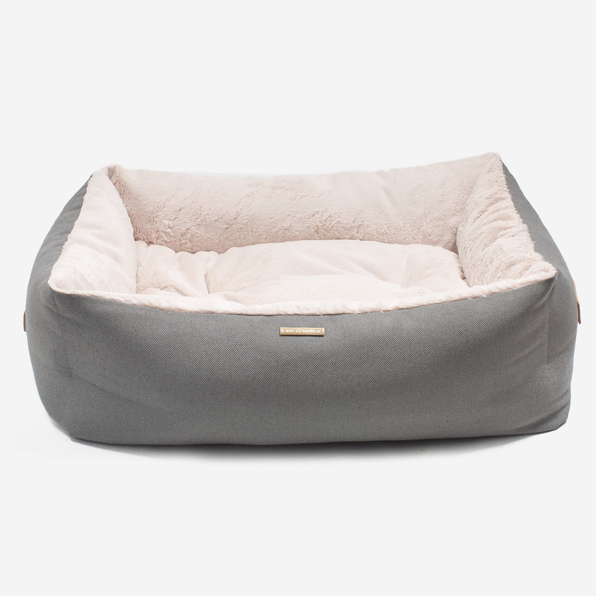 Essentials Twill Box Bed in Slate, view 7