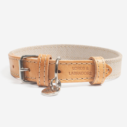 Essentials Twill Dog Collar in Linen, view 5