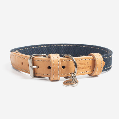 Essentials Twill Dog Collar in Denim, view 4