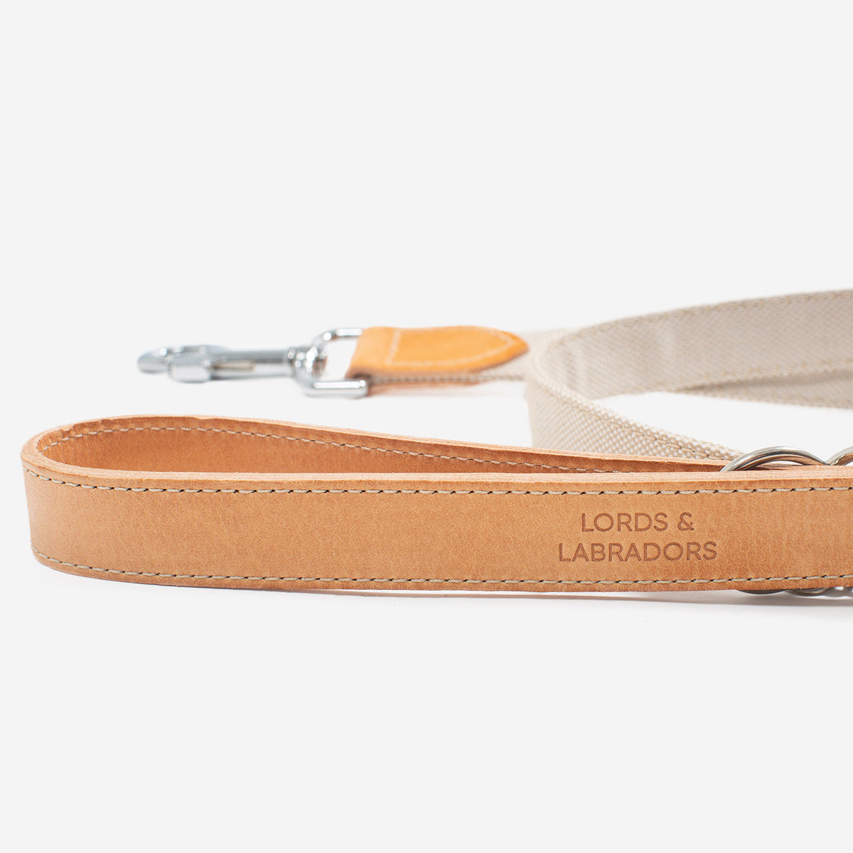 Essentials Twill Dog Lead in Linen, view 4
