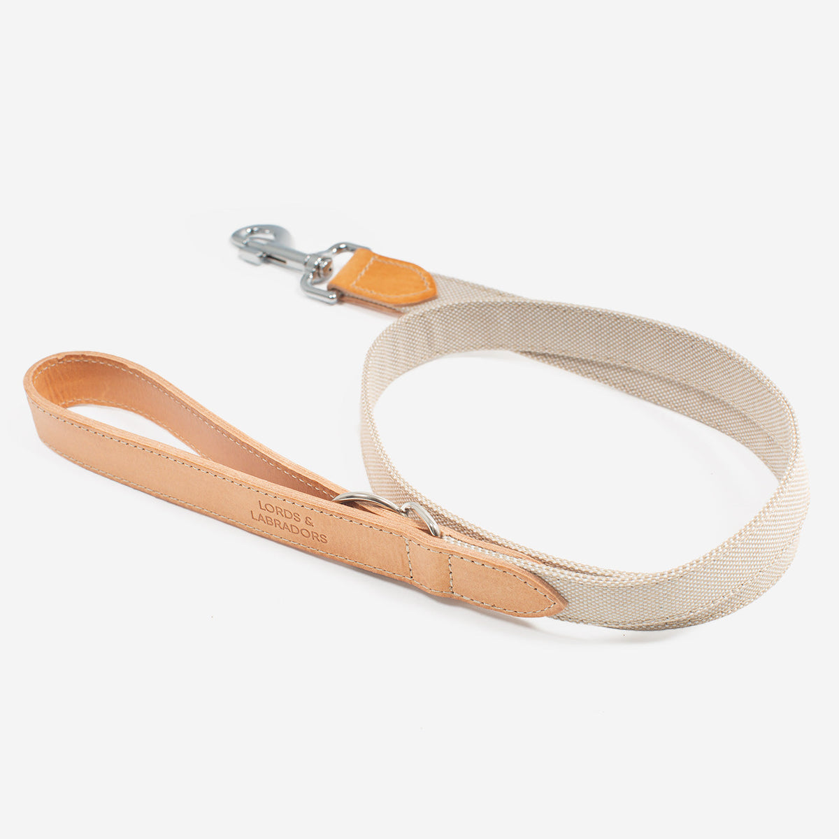 Essentials Twill Dog Lead in Linen, view 3