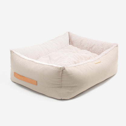 Essentials Twill Box Bed in Linen, view 6