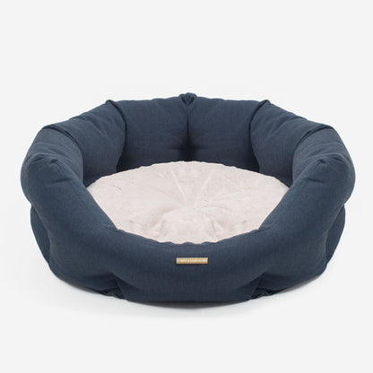 Essentials Twill Oval Bed in Denim, view 5