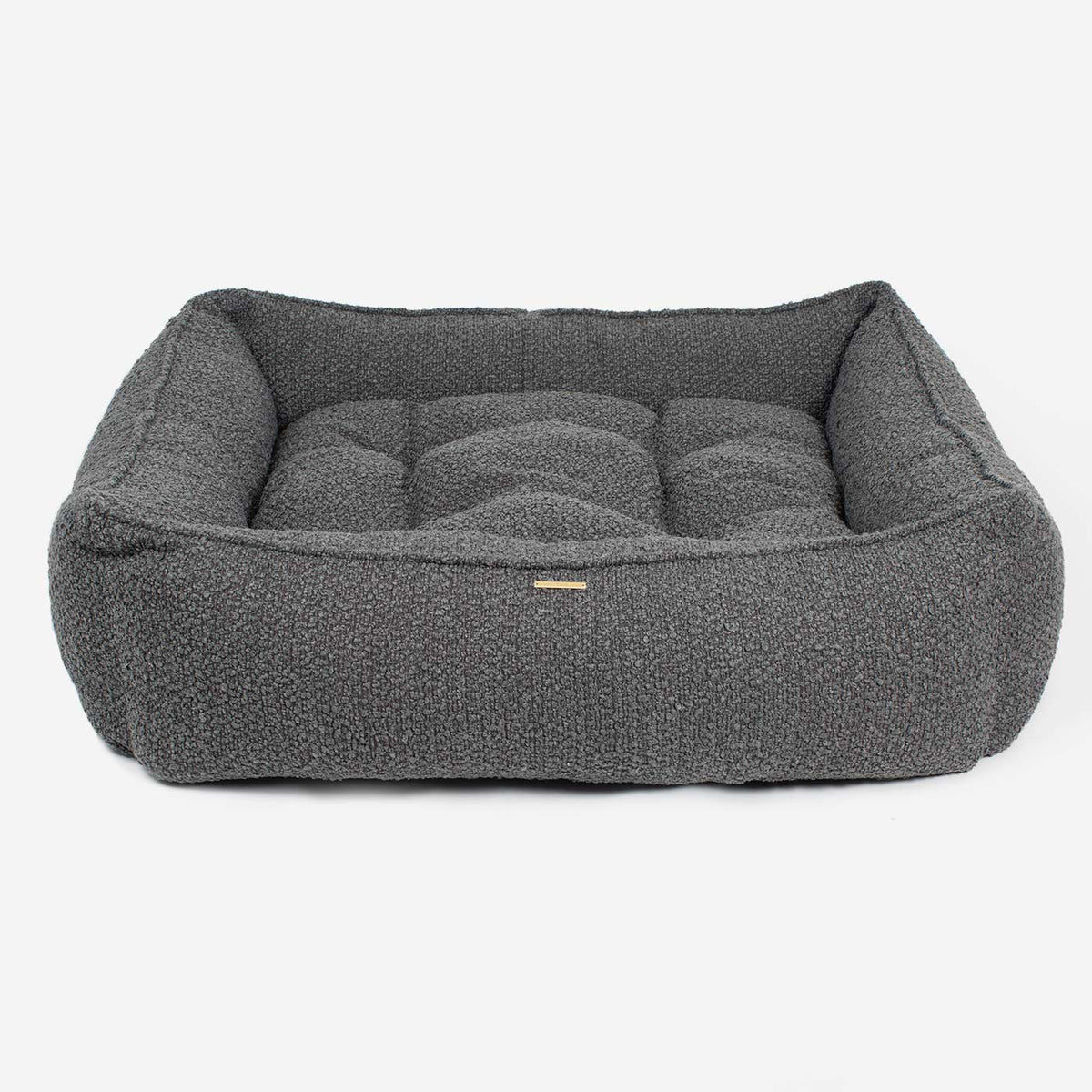 Box Bed With Removable Covers in Granite Bouclé, view 8