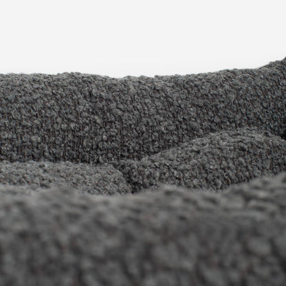 Cosy & Calming Puppy Crate Bed With Removable Covers in Granite Bouclé, view 12