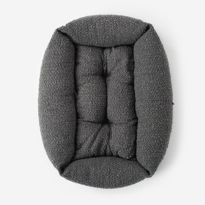 Cosy & Calming Puppy Crate Bed With Removable Covers in Granite Bouclé, view 11