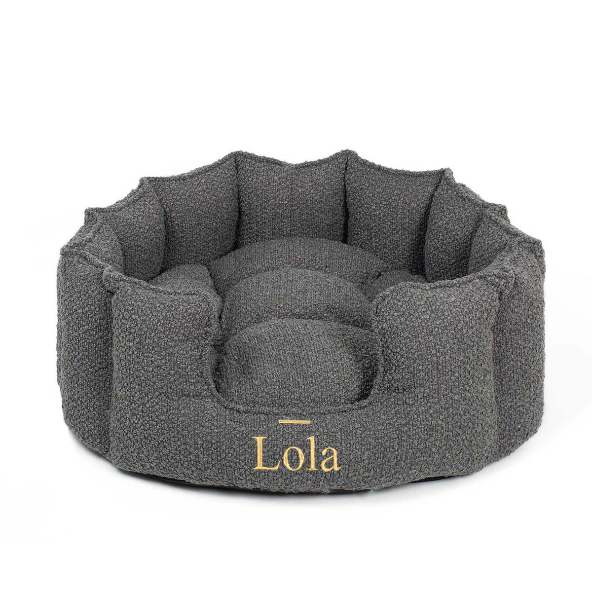 High Wall Bed With Removable Covers in Granite Bouclé, view 6