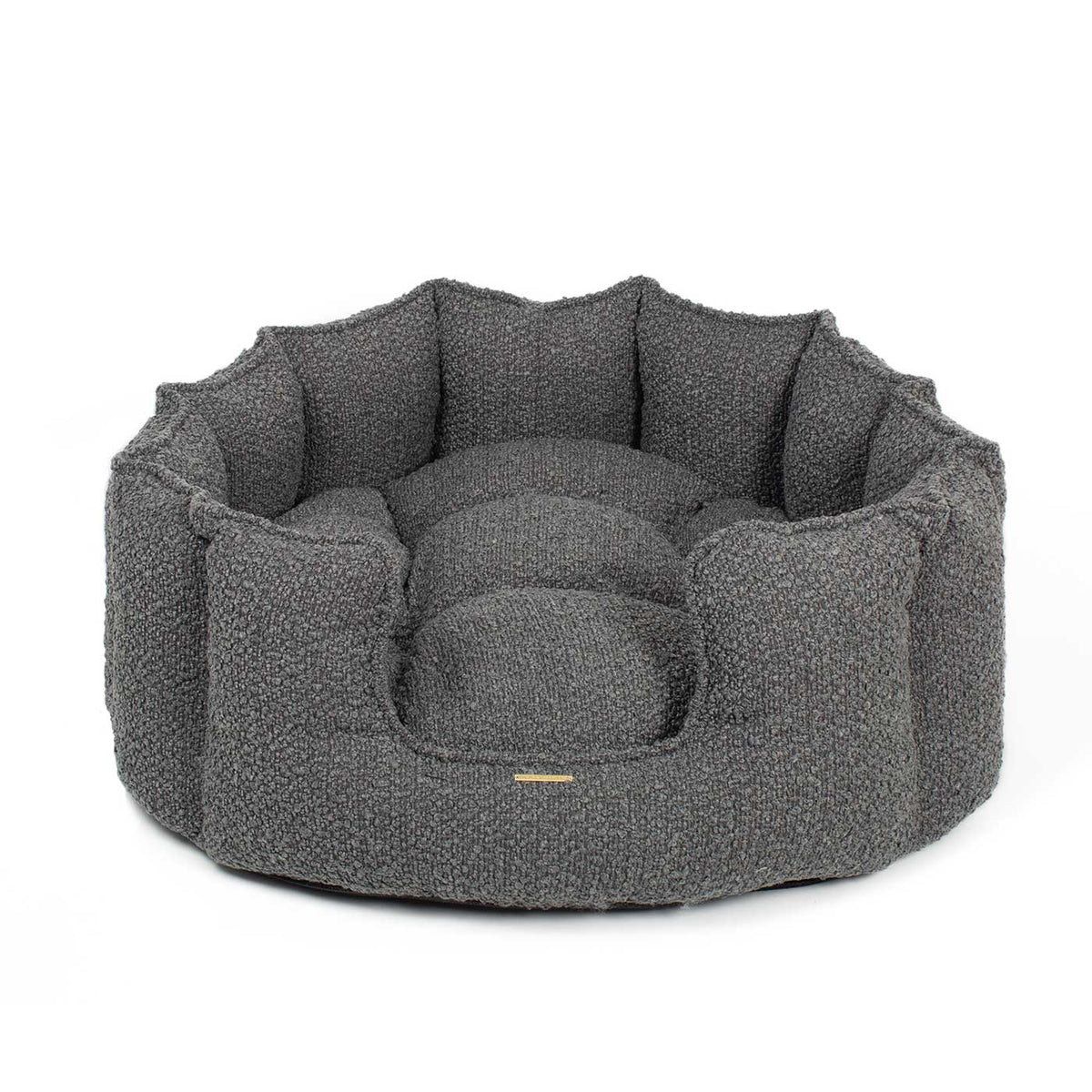 High Wall Bed With Removable Covers in Granite Bouclé, view 7