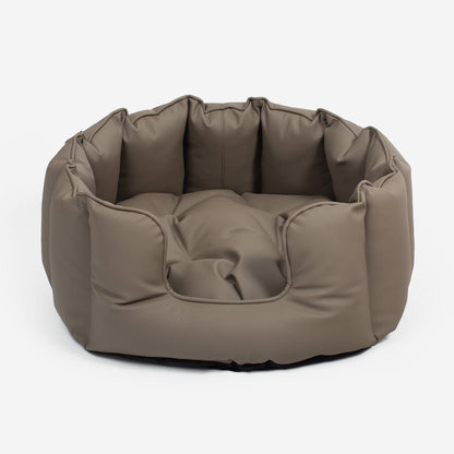High Wall Bed With Removable Covers in Rhino Tough Camel Faux Leather, view 8
