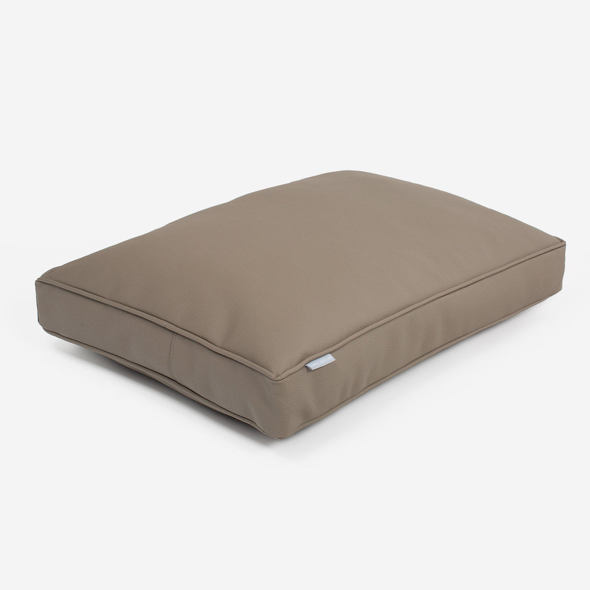 Dog Cushion With Removable Cover in Rhino Tough Camel Faux Leather, view 5