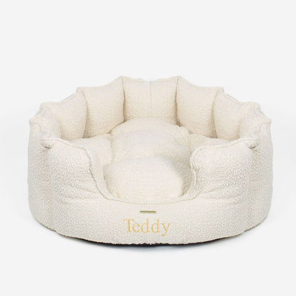 High Wall Bed For Cats With Removable Covers in Bouclé, view 10