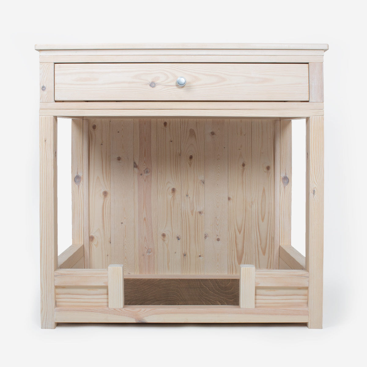 Wooden Salcombe Open Dog Crate with Drawer, view 6