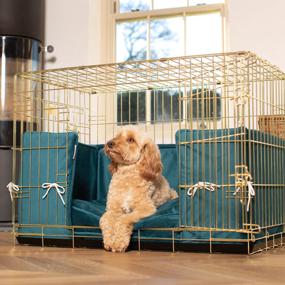 Dog Crate Bumper in Marine Velvet, view 2