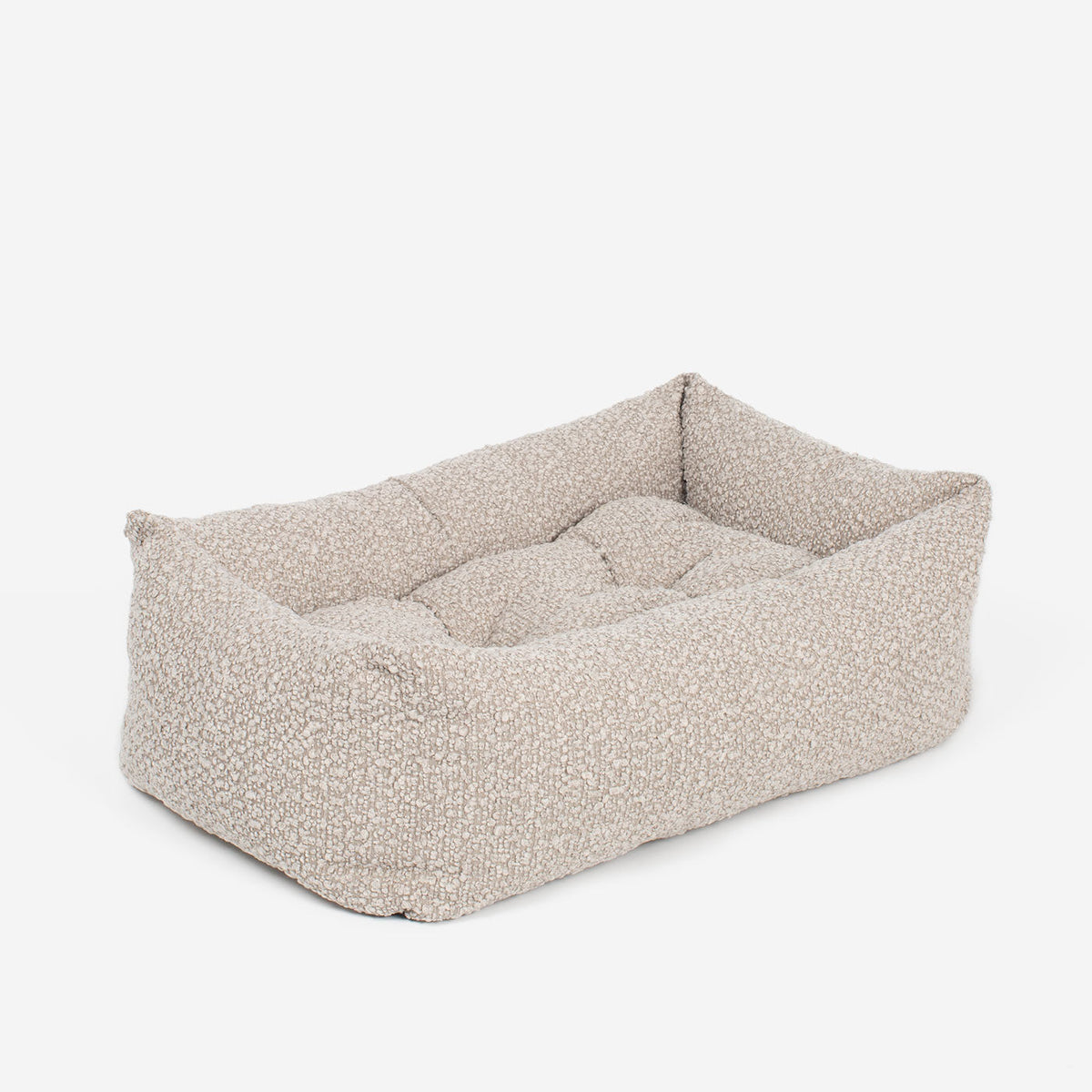 Cosy & Calming Puppy Crate Bed With Removable Covers in Mink Bouclé, view 8